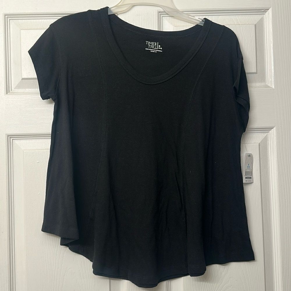 Time and Tru Women's Seamed T-Shirt Size Small